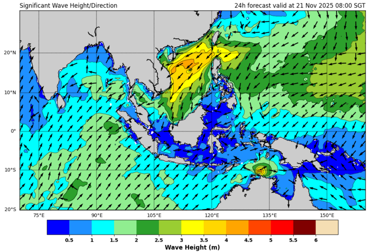 24 hour significant wave forecast 