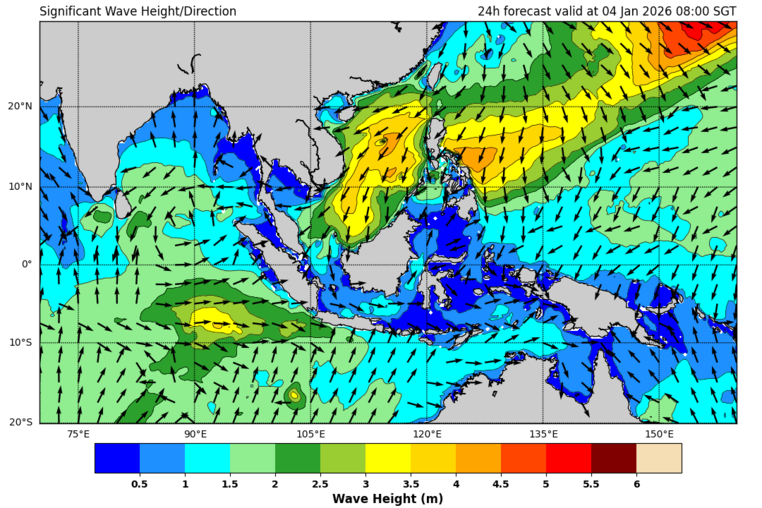 24 hour significant wave forecast 
