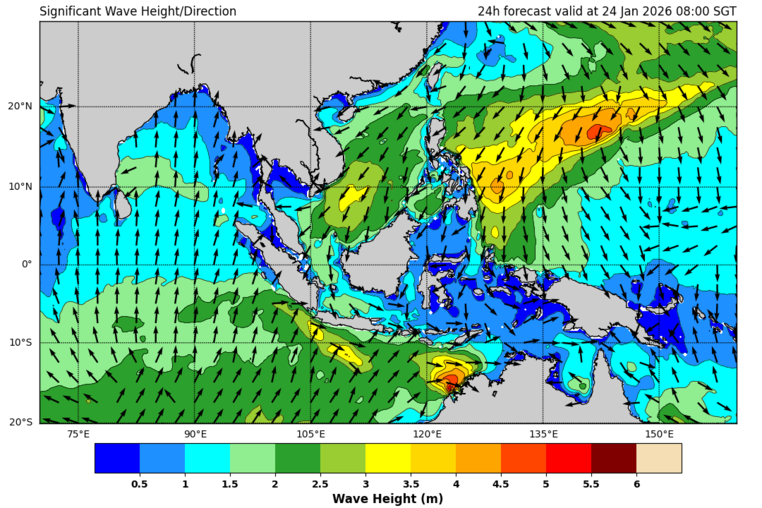 24 hour significant wave forecast 