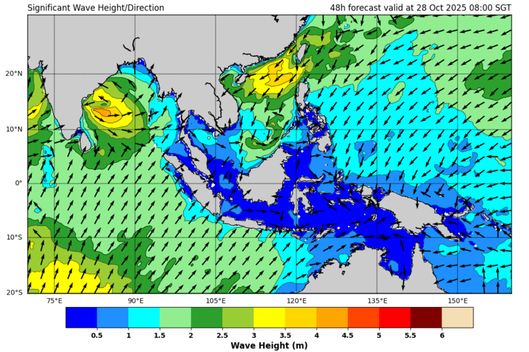 48 hour significant wave forecast