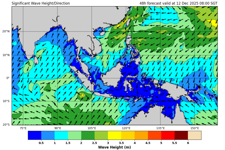 48 hour significant wave forecast