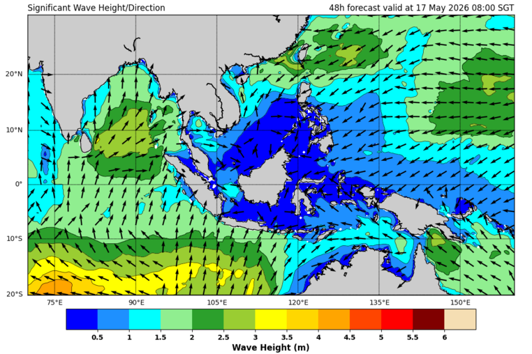 48 hour significant wave forecast