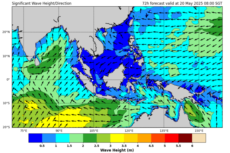 72 hour significant wave forecast