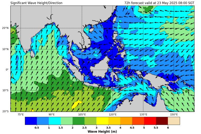 72 hour significant wave forecast