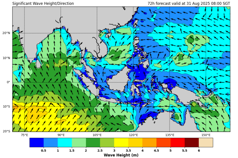 72 hour significant wave forecast