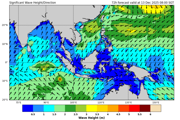 72 hour significant wave forecast