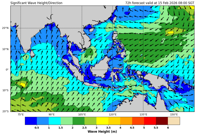 72 hour significant wave forecast