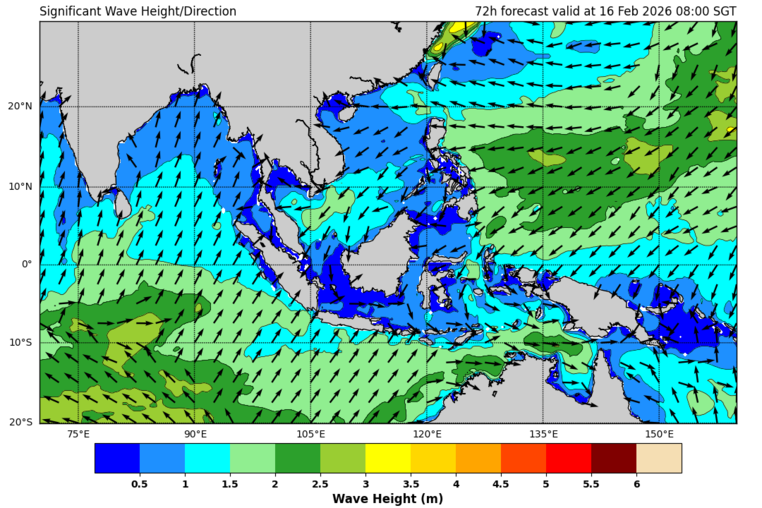 72 hour significant wave forecast