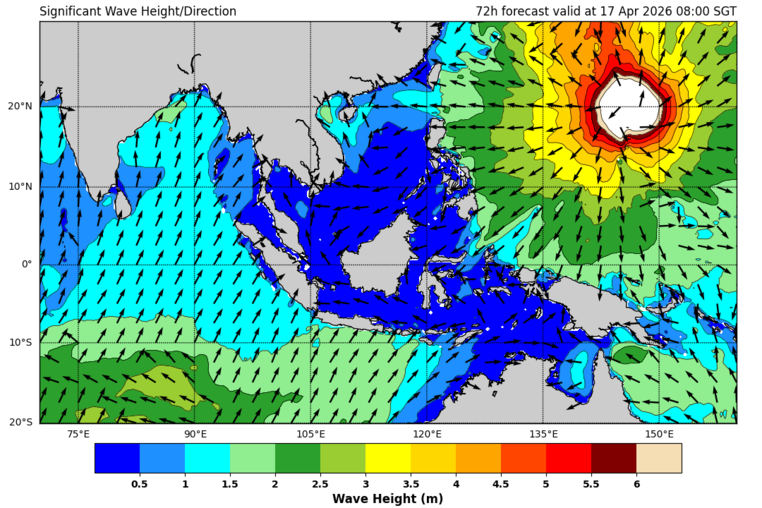72 hour significant wave forecast