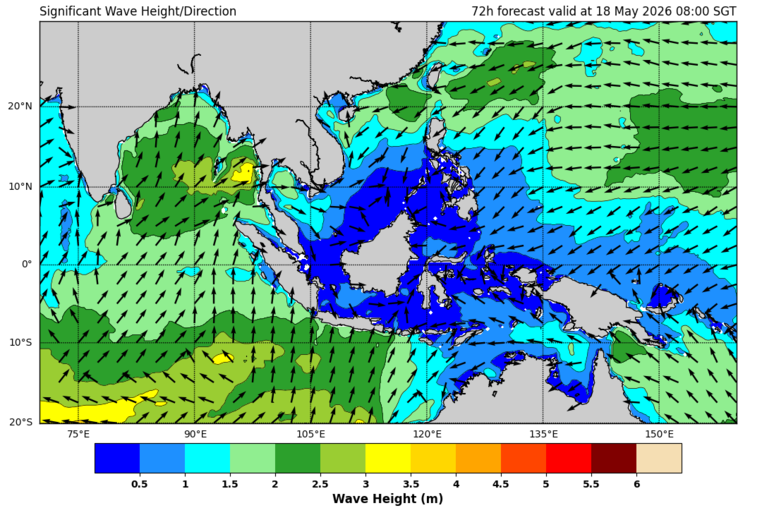 72 hour significant wave forecast