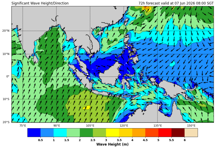 72 hour significant wave forecast