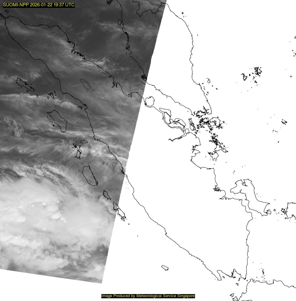 NOAA satellite image over Singapore