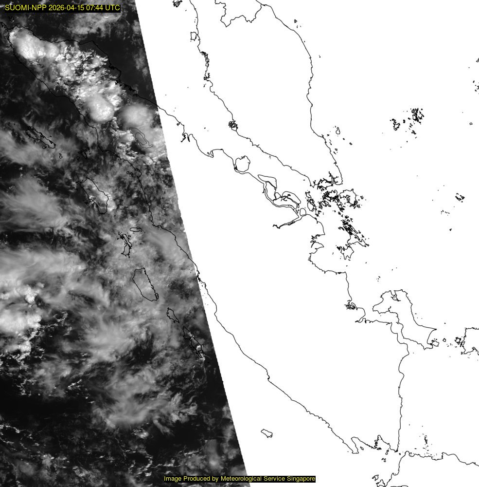NOAA satellite image over Singapore