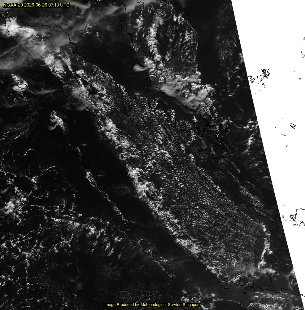 NOAA satellite image over Singapore