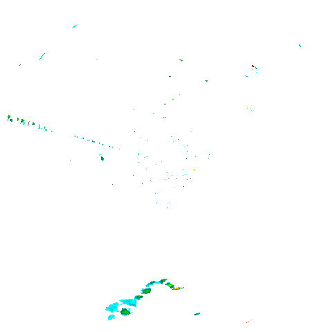 Rain areas 240 km around Singapore