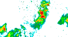 Rain areas over Singapore