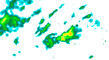 Rain areas over Singapore