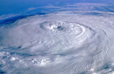 satellite image of typhoon